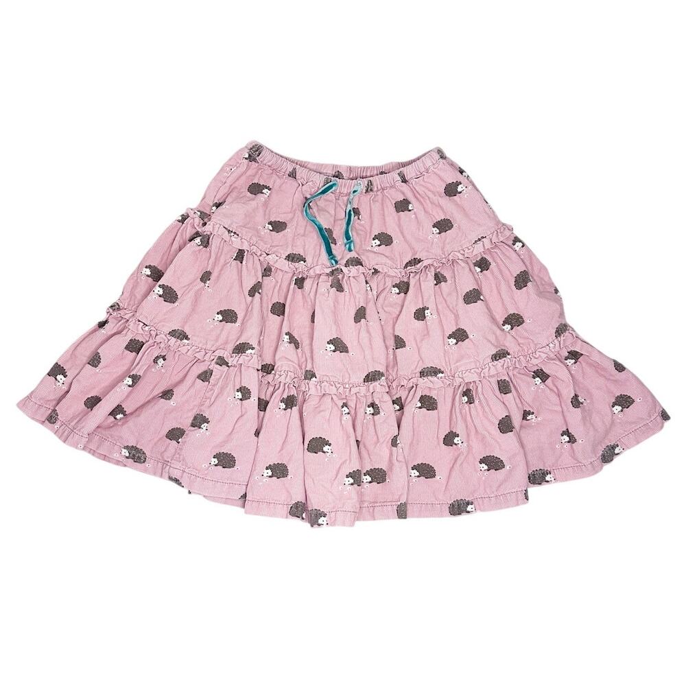Mini Boden Corduroy Hedgehogs Print Skirt Size 6-7Y